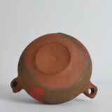 Studio Pottery Three-Handled Earthenware Ceramic Vessel