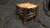 Charles Dudouyt style stool, 1940s, stained beech and rope,