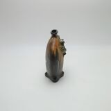 Gilbert Méténier's flamed sandstone newt bottlened vase