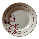 Set of six dessert plates Sarreguemines model Denise