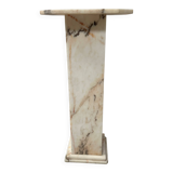 Veined marble presentation column, 20th century.