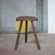 Tripod stool, wooden stool, milking stool, antique stool