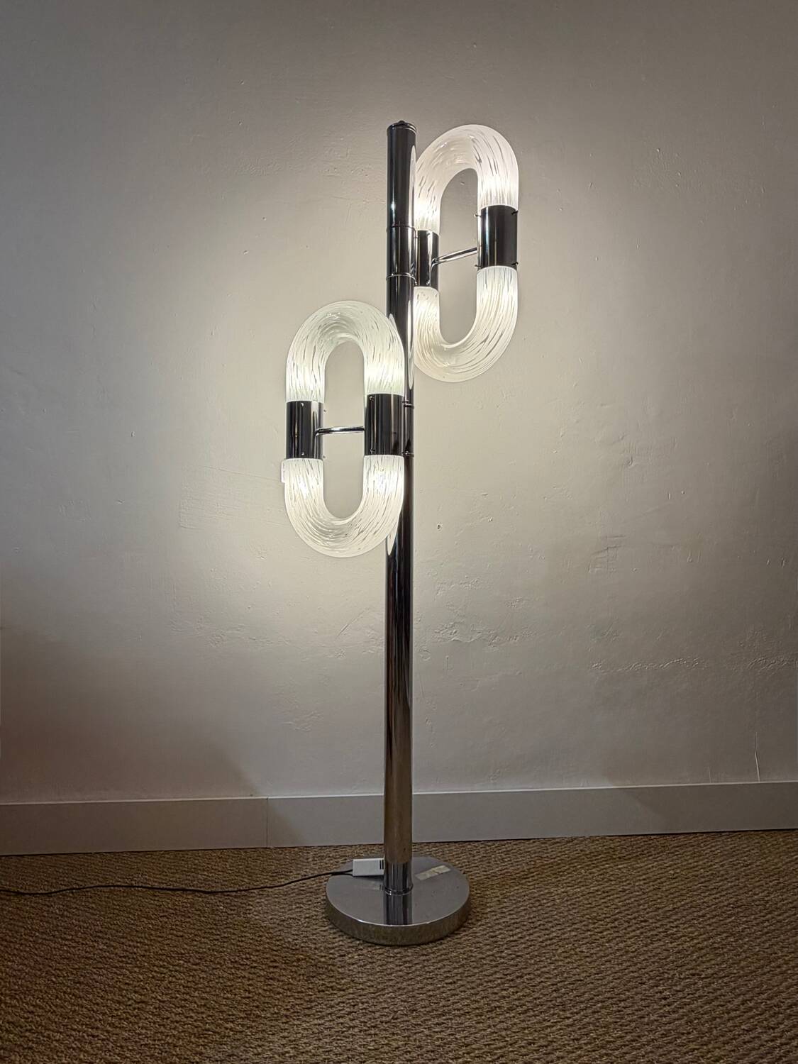 Lampadaire design Aldo Naso — Italie, années 1970