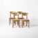 Set of 4 pine dining chairs attributed to Rainer Daumiller, Denmark, 1970s