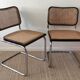 Pair of Marcel Breuer Cesca B32 chairs