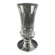 Daum France Sorcy model vase in sculpted clear crystal, height 14.5 cm
