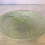 Large green pâte de verre dish.