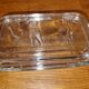 Beurrier vintage en verre Pyrex Motif vache