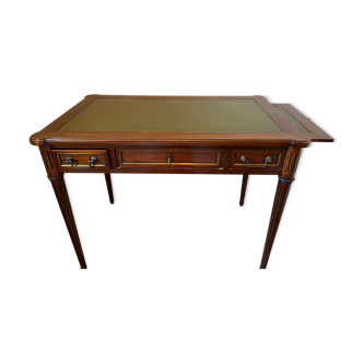 Wood and leather desk