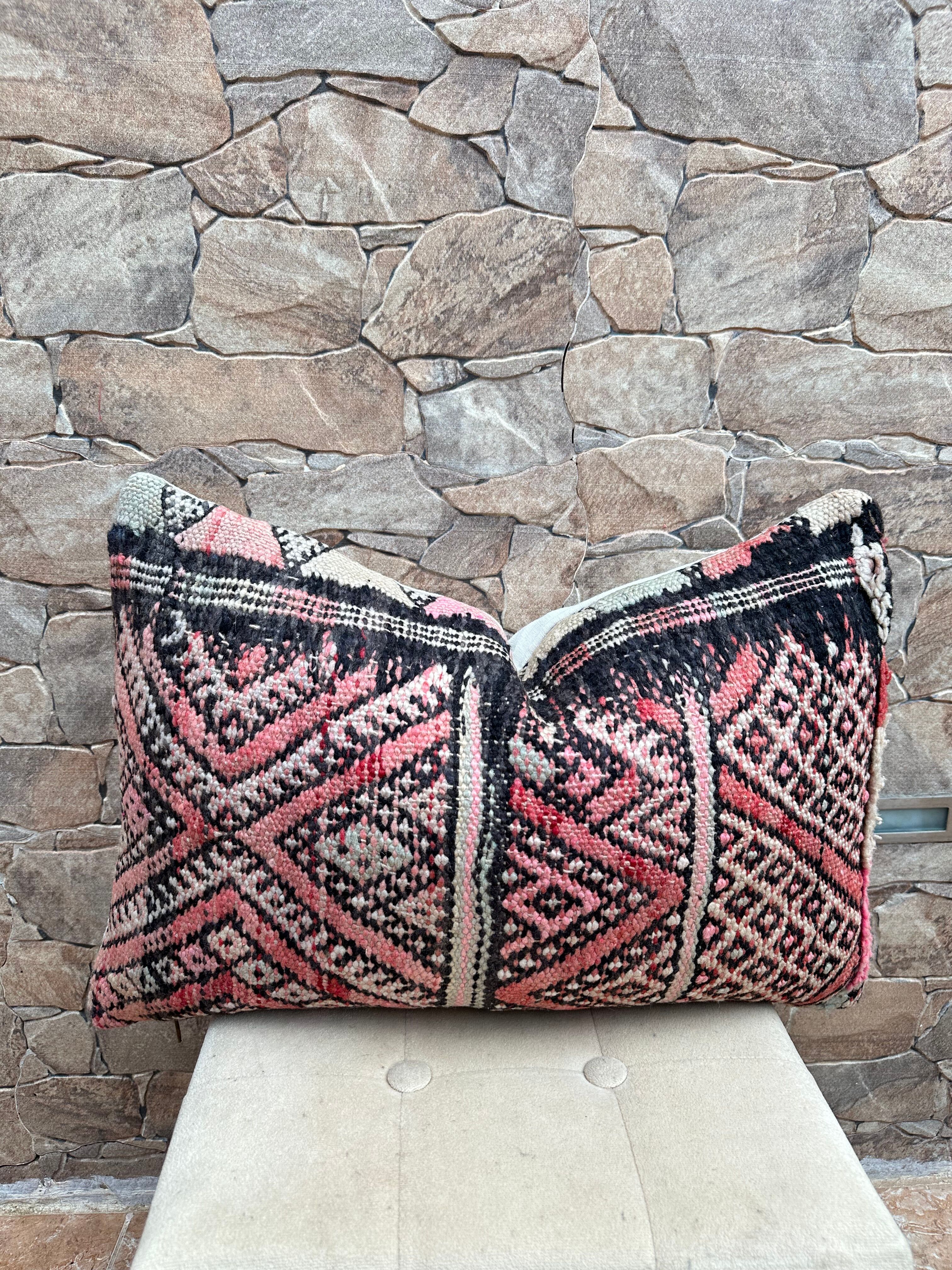 Housse de coussin marocain berbère vintage