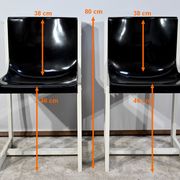 Pair of Lacquered Wooden chairs, signed P.Gautier -1960