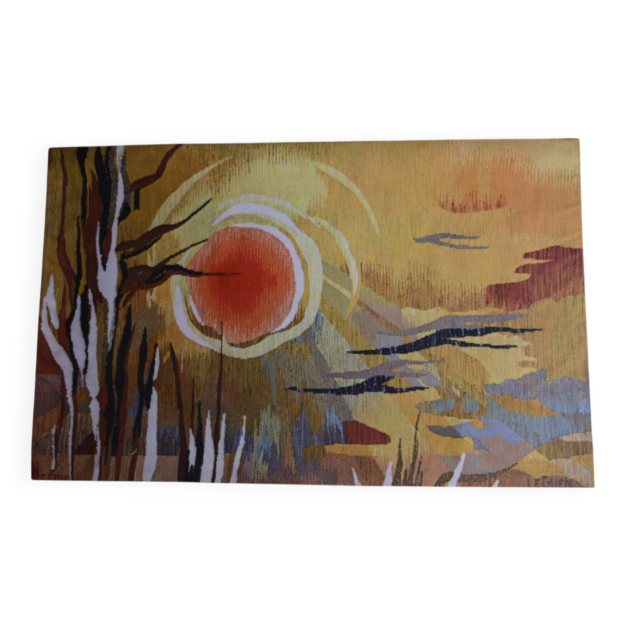 Decorative wall tapestry - Autumn Evening, Le Guen - Sunset