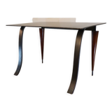 Minimalist desk in steel and wood