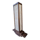 Wood and fabric table lamp