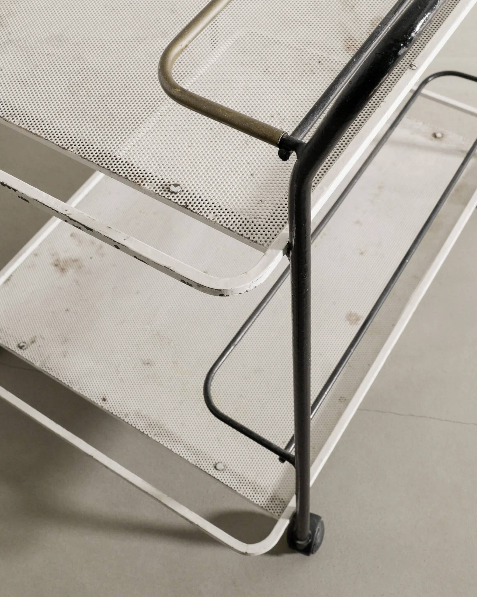 Vintage French Mid Century Drink Bar Trolley by Mathieu Matégot, 1950s