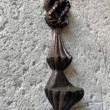 Carved wooden wall candle holder