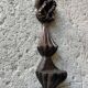 Carved wooden wall candle holder