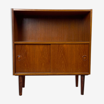 Bibliothèque buffet scandinave vintage en teck, années 60