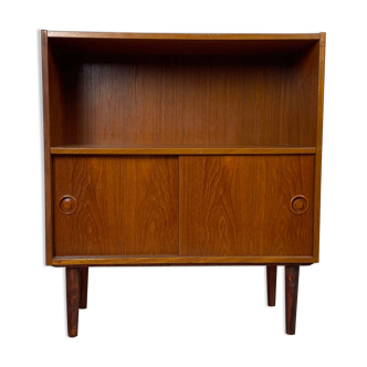 Bibliothèque buffet scandinave vintage en teck, années 60