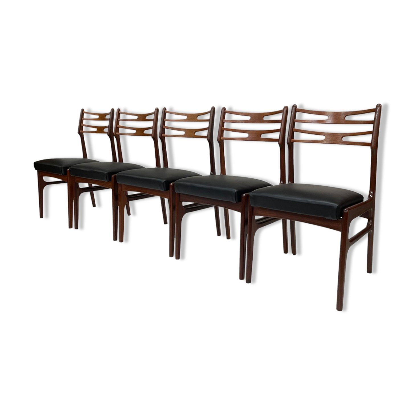 Set of five dining chairs by Johannes Andersen, model 101 Danish Design