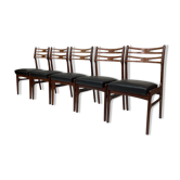 Set of five dining chairs by Johannes Andersen, model 101 Danish Design