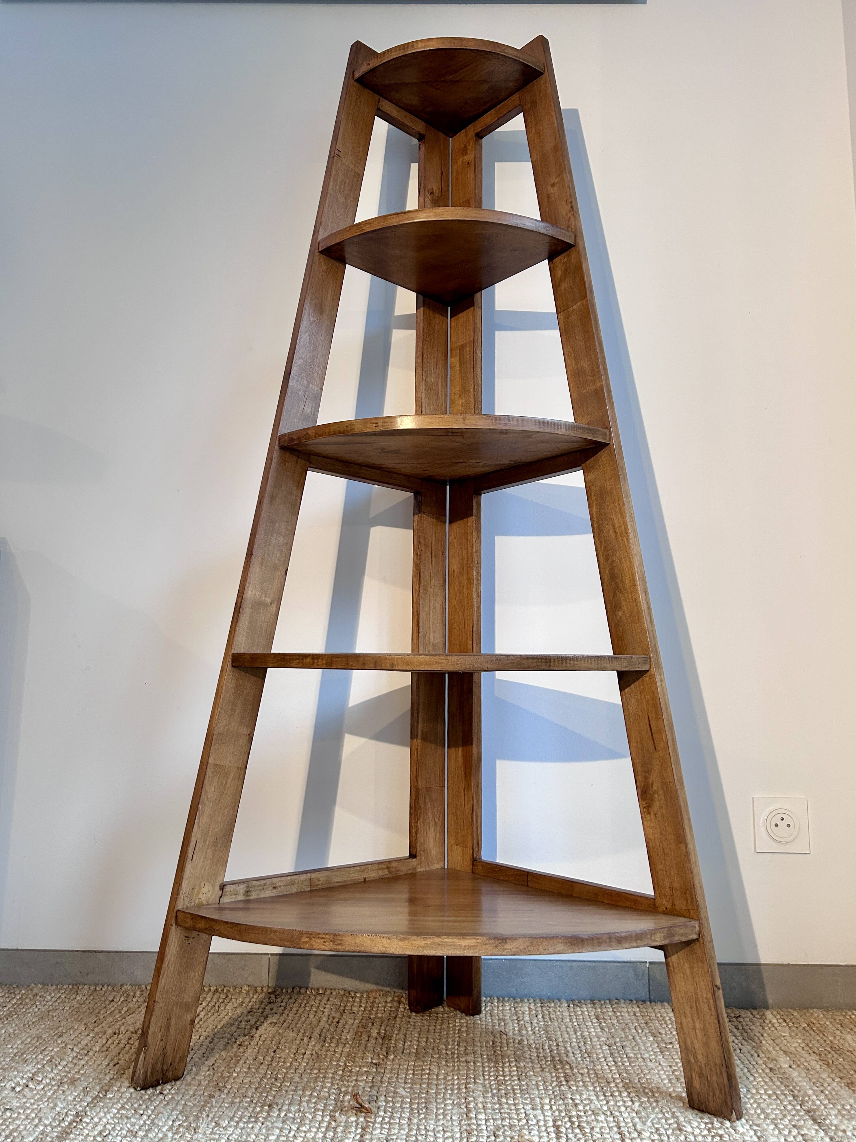 Mid-century reconstruction corner shelf