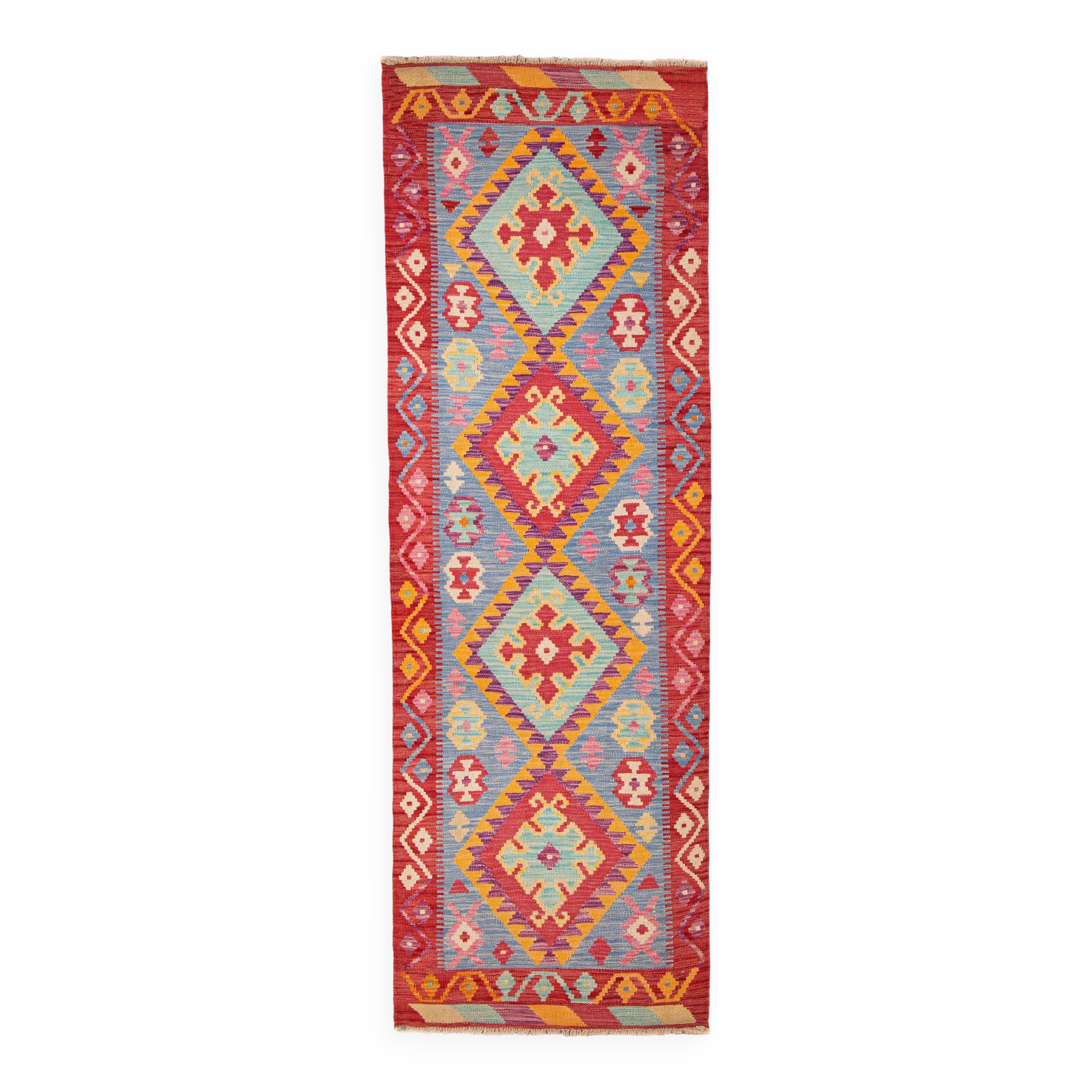 Afghan Pashtun Kilim Runner 240 x 76 cm