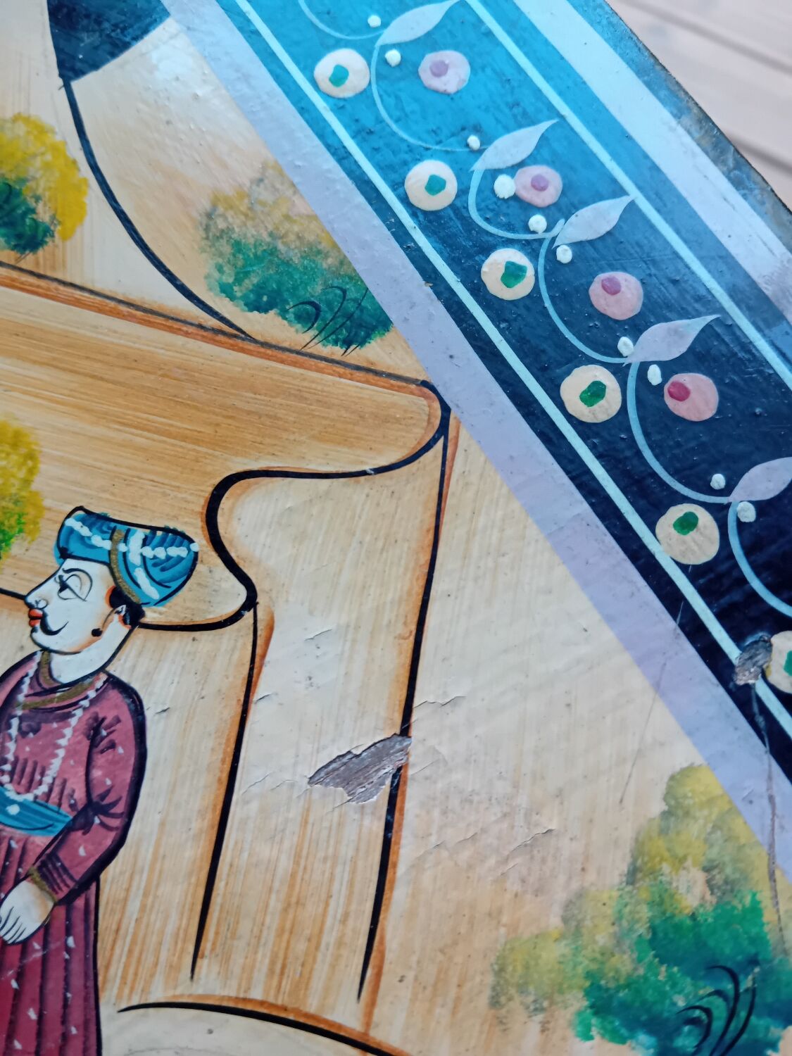 Small exotic corner cabinet