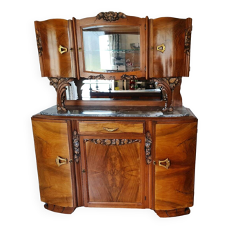 Vintage two-body sideboard from the 30s-50s