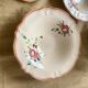 4 Serving Dishes with Painted Flowers Faïencerie de Longchamp Monaco 1960s