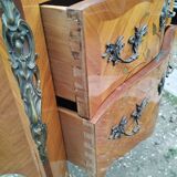 Commode ancienne style Louis XVI, plateau en marbre