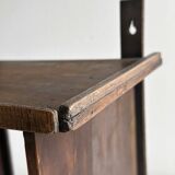 Antique wooden wall shelf.