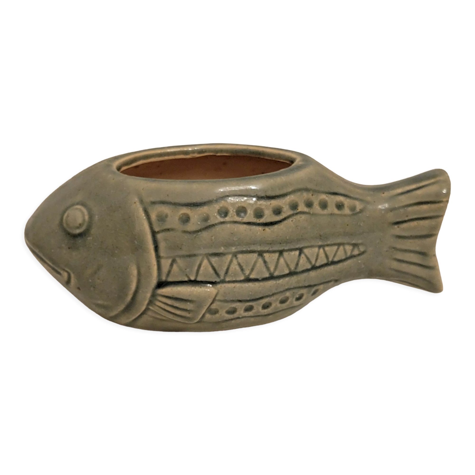 Fish ceramic pot cover