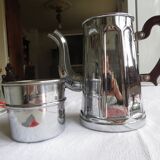 Chrome copper coffee maker