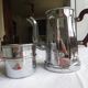 Chrome copper coffee maker