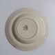 Hollow decorative plate Choisy-le-Roi black flowers and border