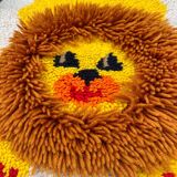 Children's lion wool rug
