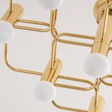 Mid-century chandelier designed by Sciolari, 1970s.