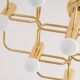 Mid-century chandelier designed by Sciolari, 1970s.