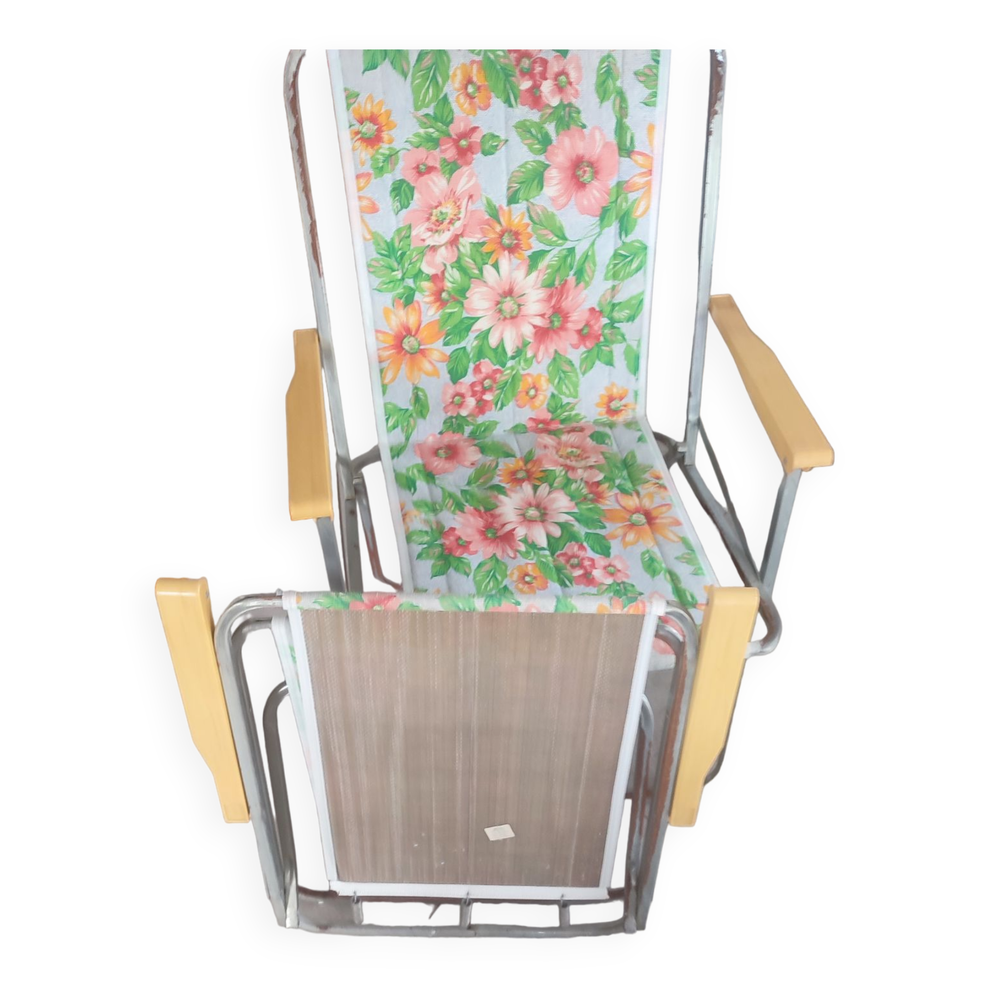 Pair of folding armchairs