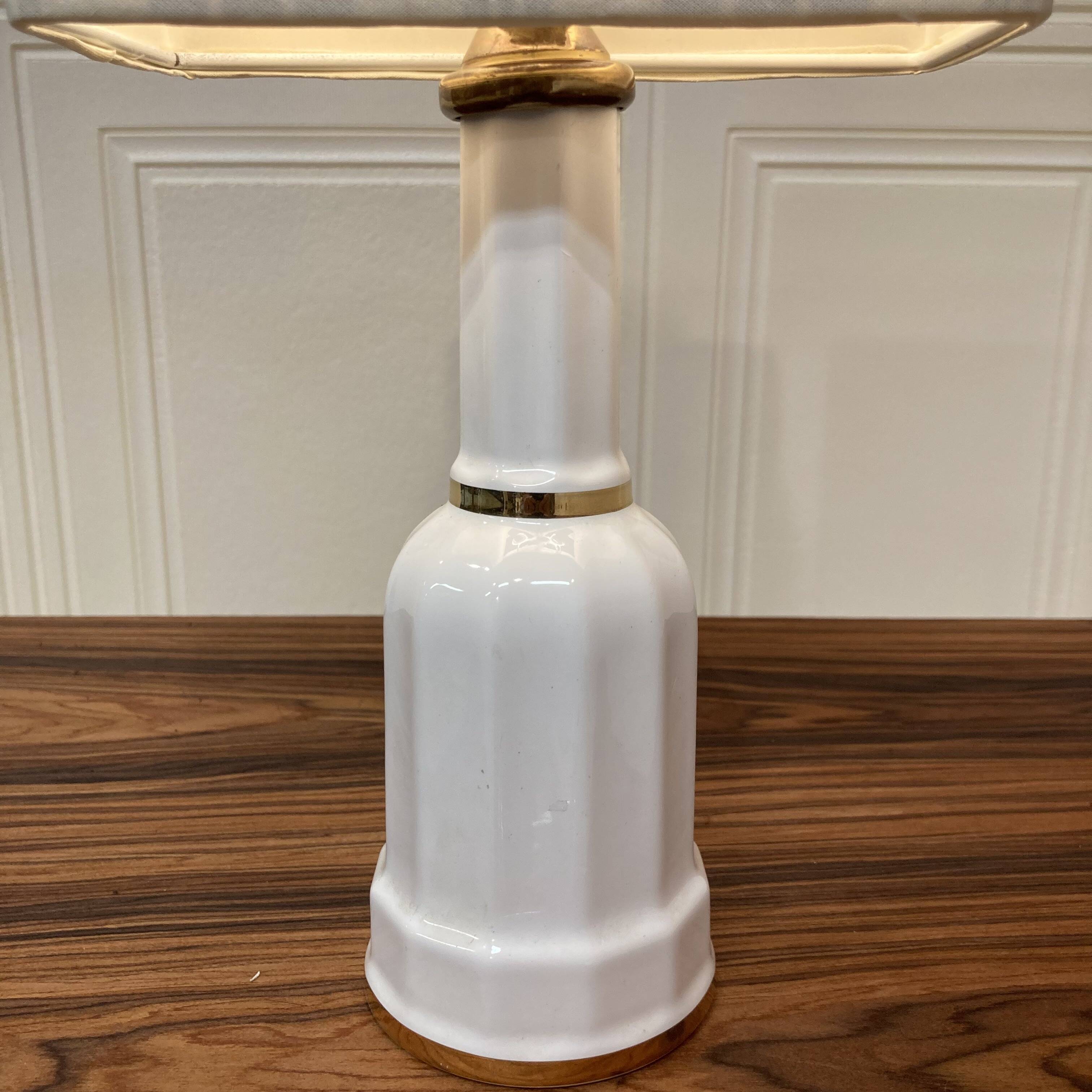 Ceramic lamp stamped design 1960.