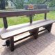 Massive brutalist bench