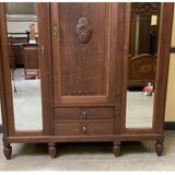 Antique Art Deco wardrobe, clothes cupboard