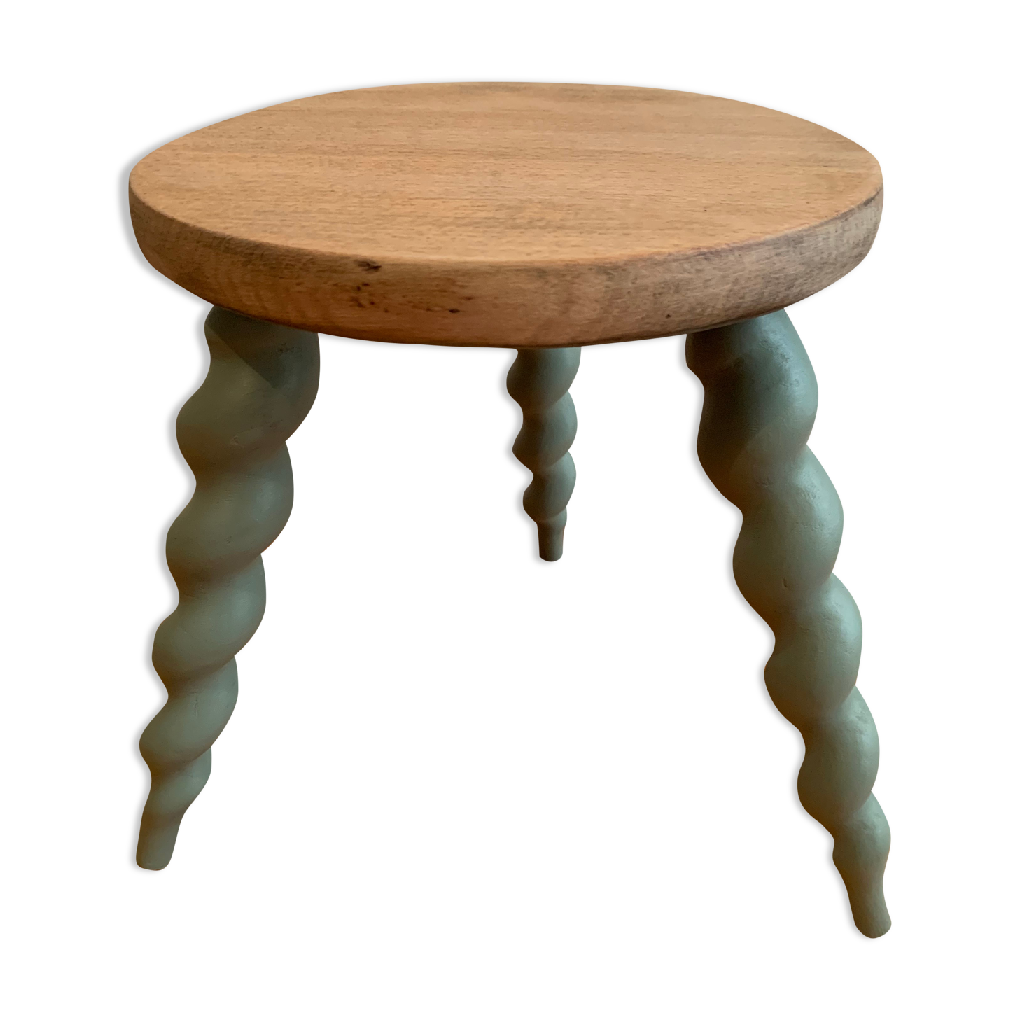Painted tripod stool