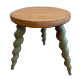 Painted tripod stool