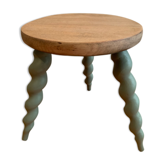 Painted tripod stool
