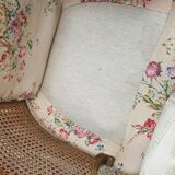 Pair of armchairs in walnut 1930