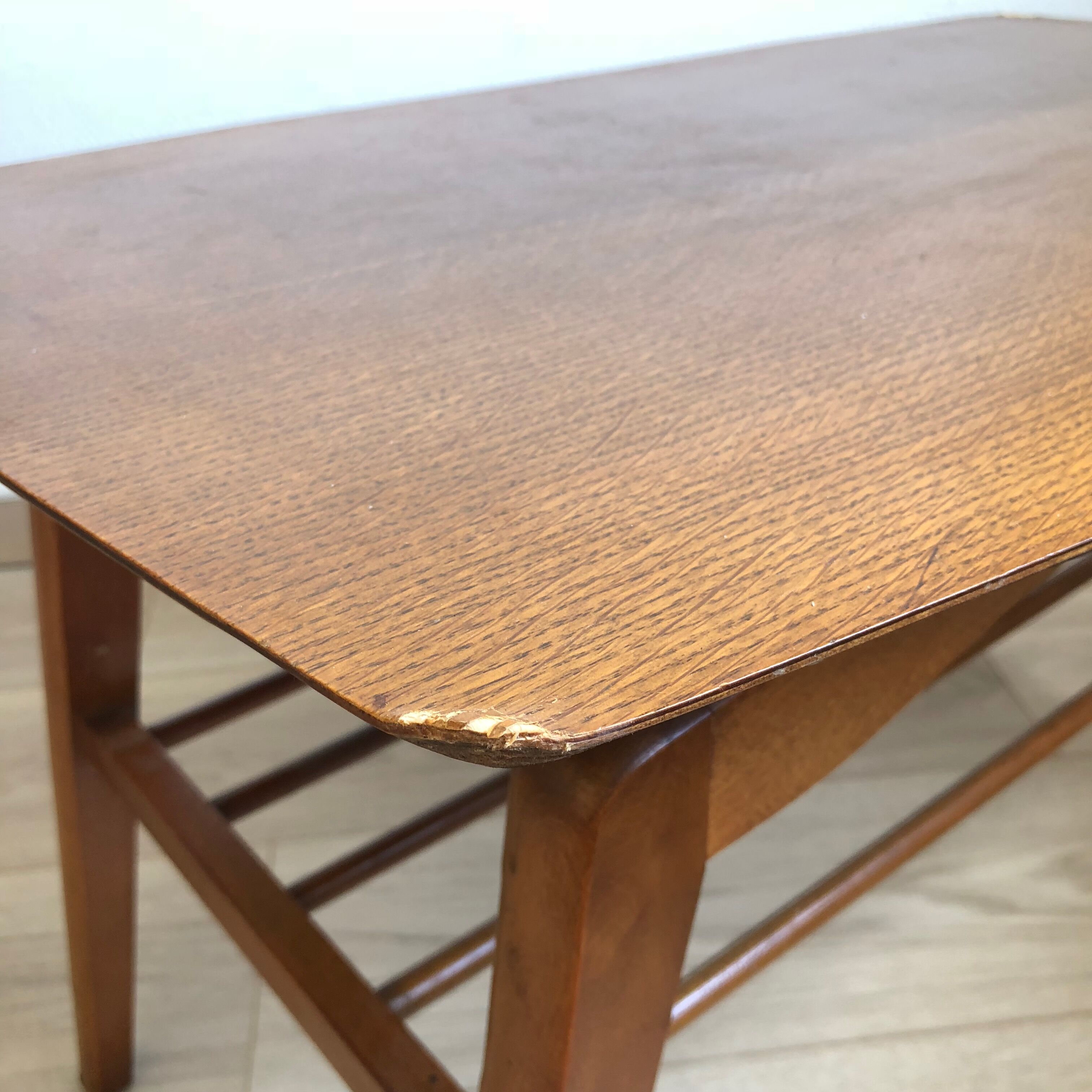 Table basse anglaise cws ltd 75x45cm vintage 1960