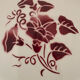 6 Flat plates Fenal Badonviller Liserons pattern