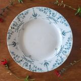 Ancienne Assiette en Faïence KG Lunéville modèle Brienne
